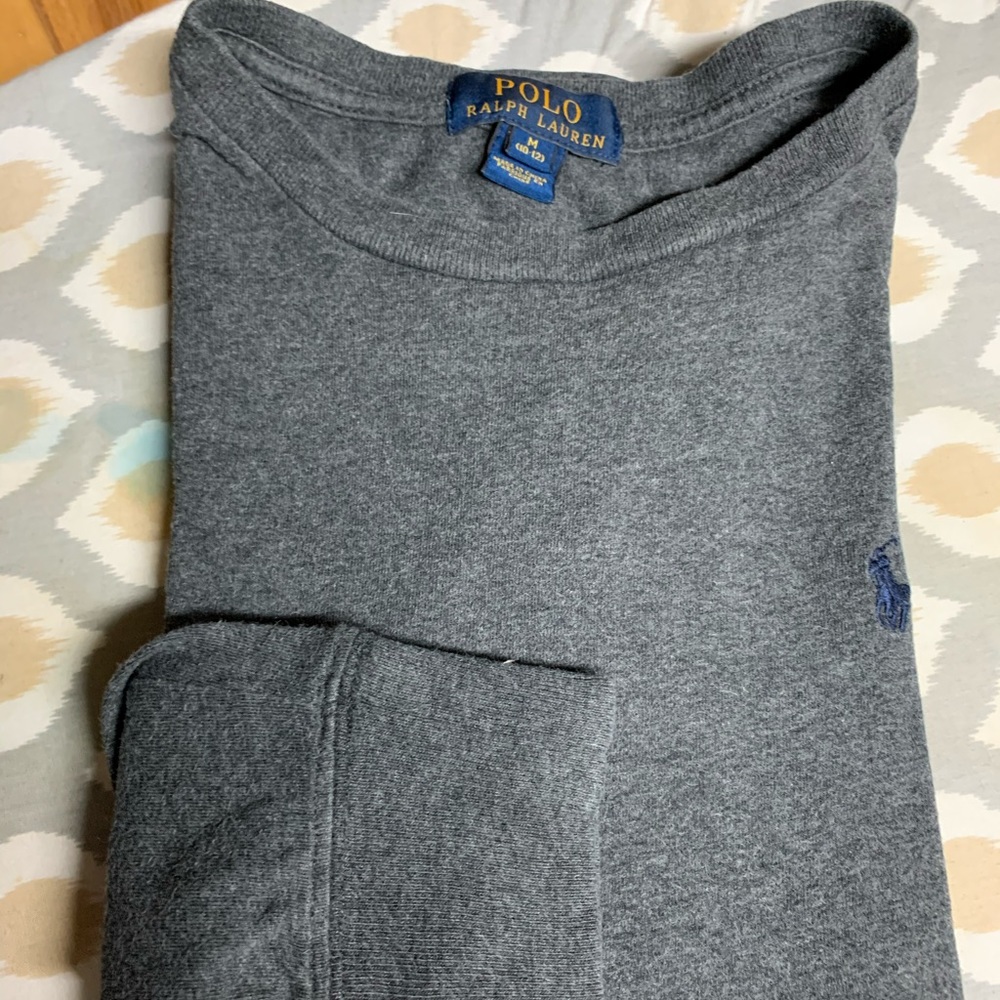 Boy’s RL charcoal gray long sleeve t-shirt